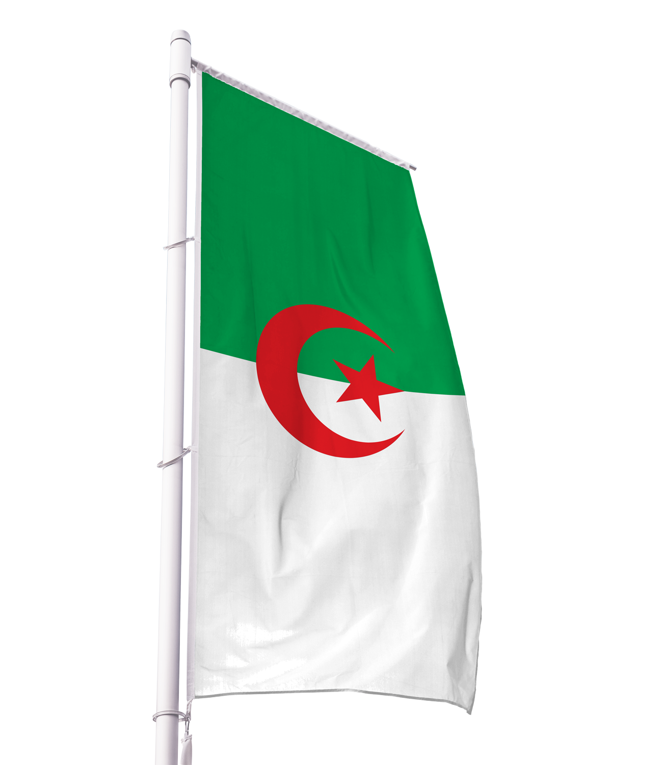 Algerien Flagge im Hochformat Premium-Qualität