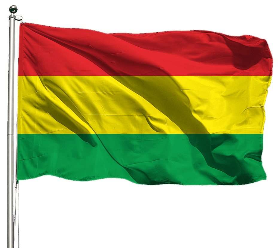 Bolivien Flagge Querformat Premium-Qualität