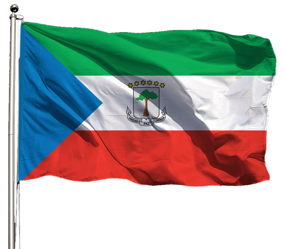 Äquatorialguinea Flagge Querformat Premium-Qualität