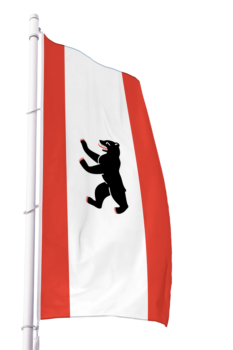 Flagge Berlin im Hochformat Premium