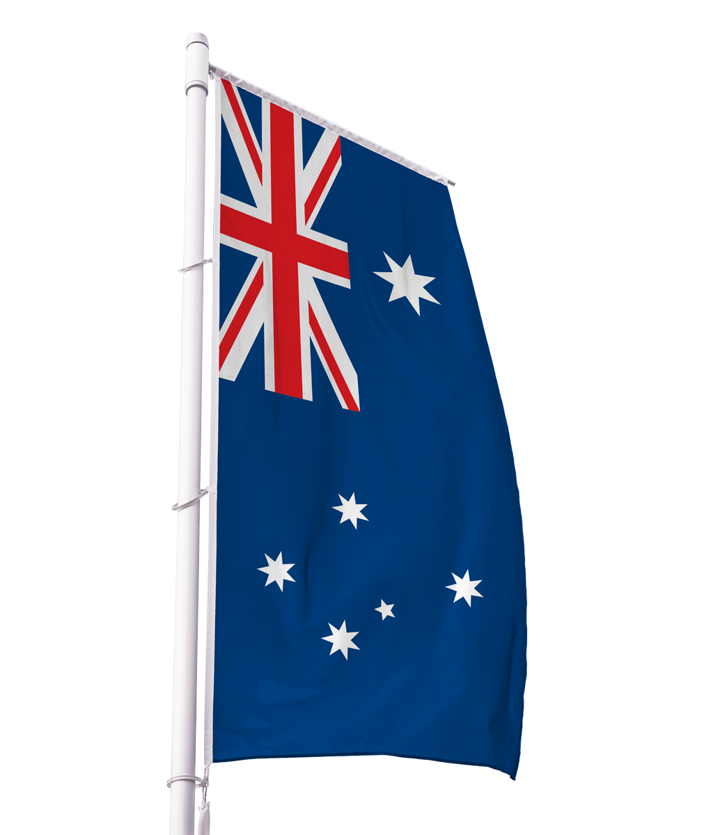 Australien Flagge im Hochformat Premium-Qualität