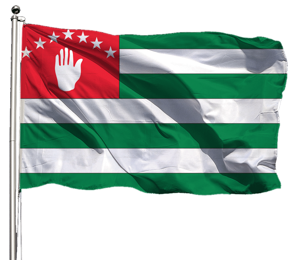 Abchasien Flagge Querformat Premium-Qualität