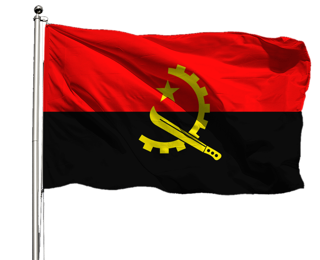 Angola Flagge Querformat Premium-Qualität