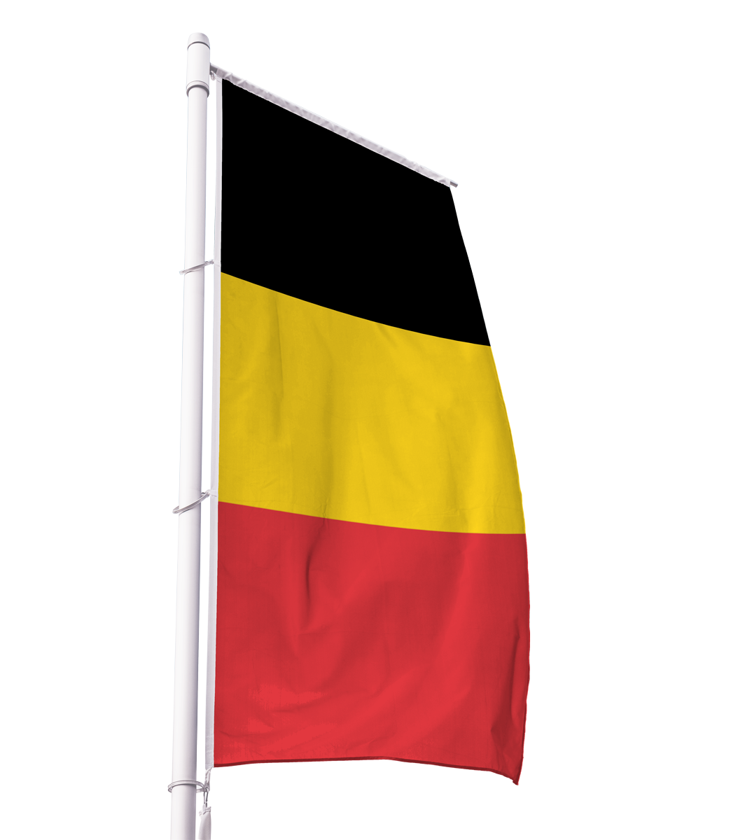 Belgien Flagge im Hochformat Premium-Qualität