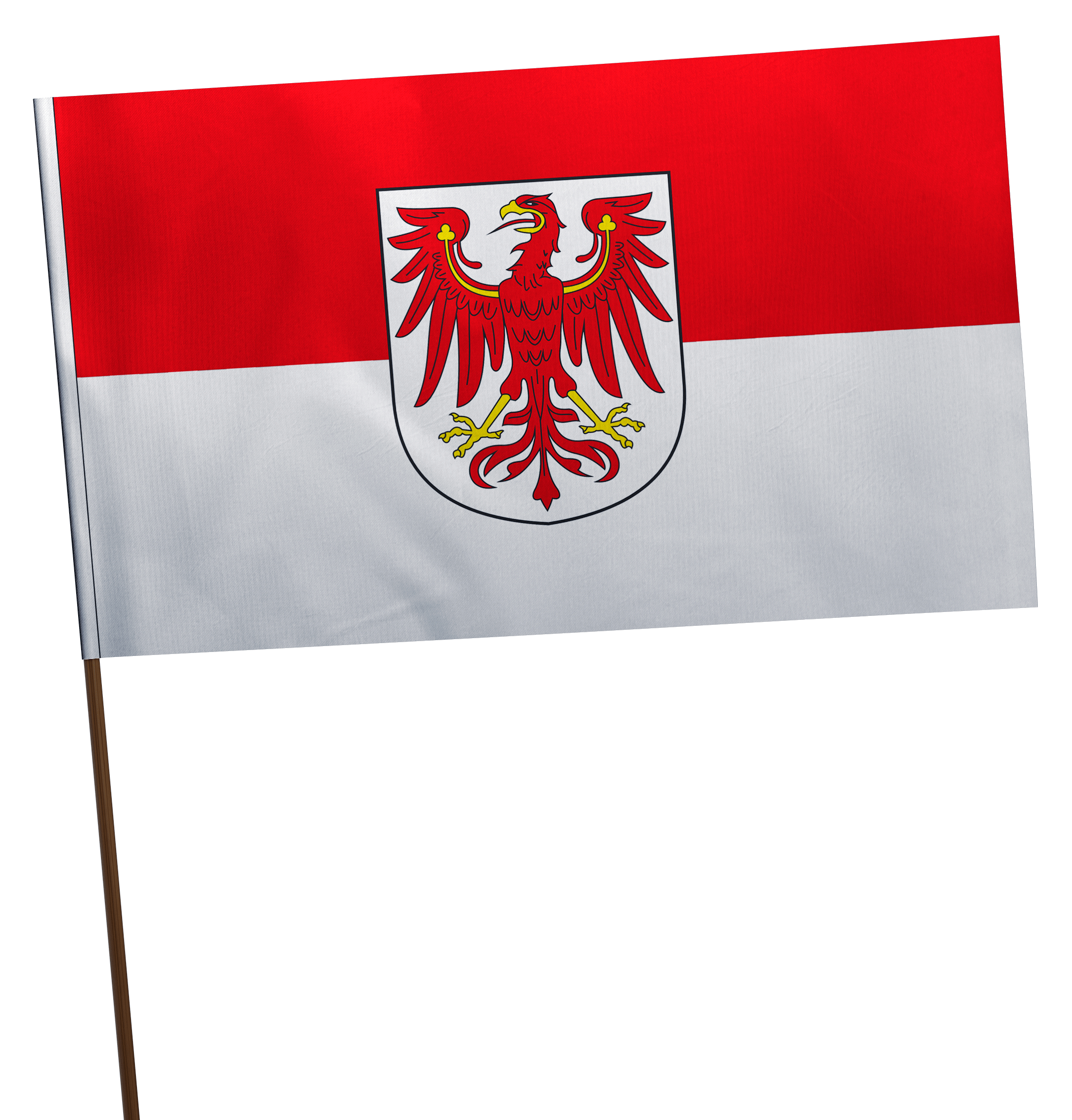 Stockflagge Brandenburg Premium-Qualität