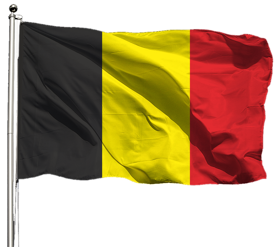 Belgien Flagge Querformat Premium-Qualität