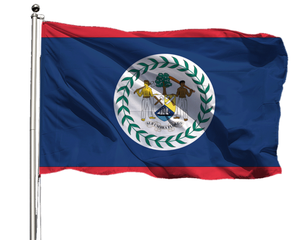 Belize Flagge Querformat Premium-Qualität