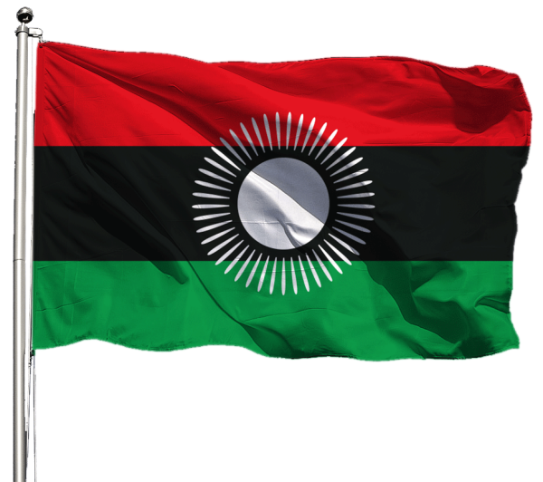 Malawi Flagge Querformat Premium-Qualität
