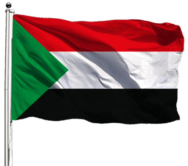 Sudan Flagge Querformat Premium-Qualität