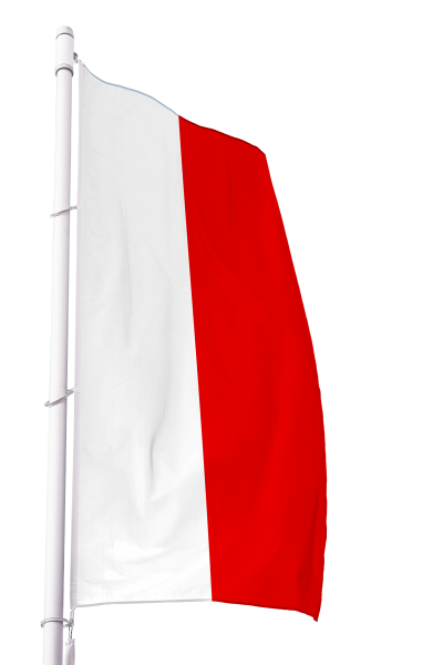 Flagge Thüringen ohne Wappen im Hochformat Premium
