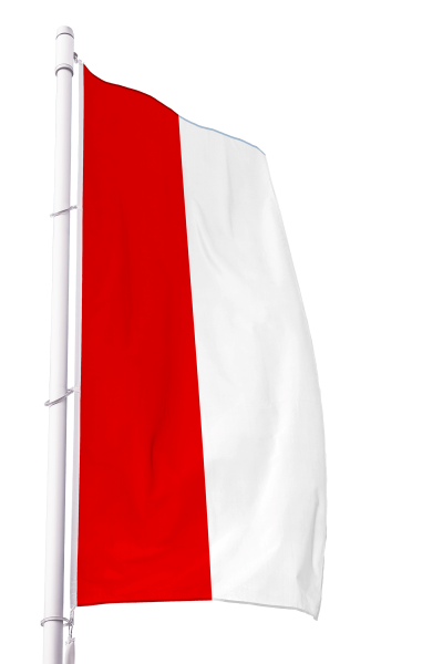 Flagge Brandenburg ohne Wappen im Hochformat Premium