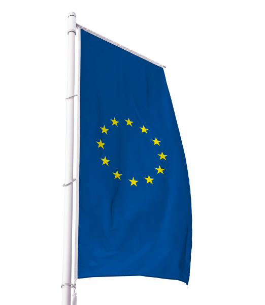 Europa Flagge im Hochformat Premium-Qualität