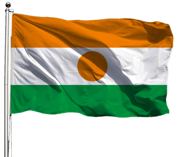 Niger Flagge Querformat Premium-Qualität
