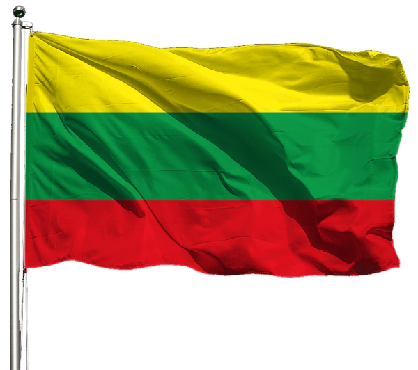 Litauen Flagge Querformat Premium-Qualität